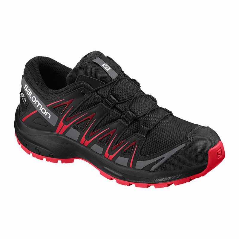 Buty Trekkingowe Dziecięce Salomon XA PRO 3D CLIMASALOMON™ WODOODPORNY - Czarne - Polska (735-LOGZBM